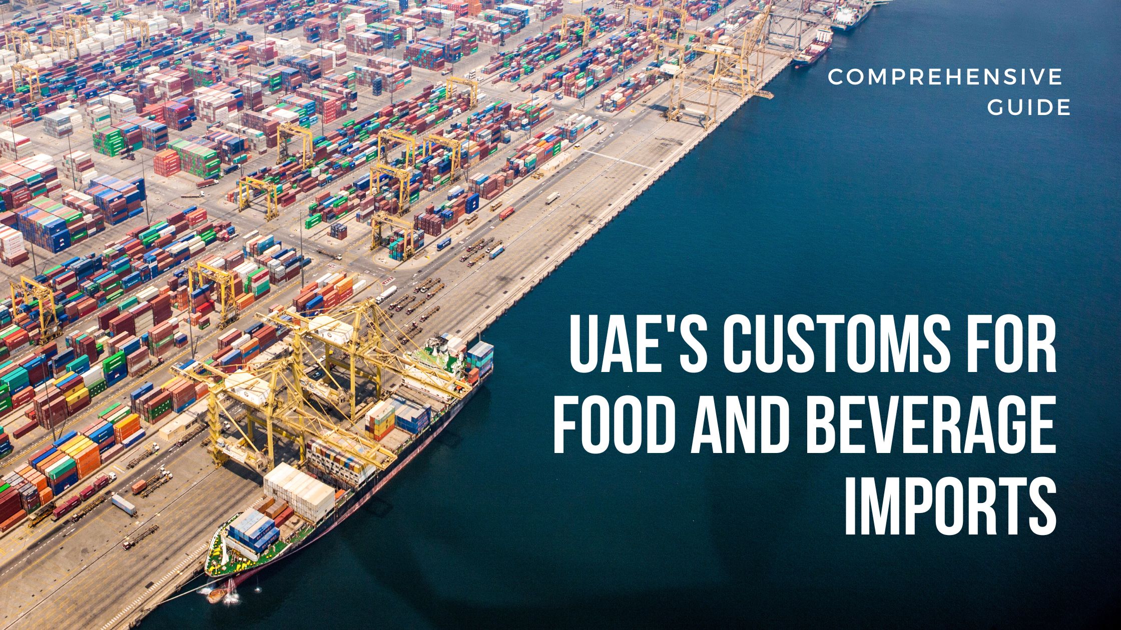UAE's Customs for Food and Beverage Imports By Vervo Middle East for Customs Clearance Services in the UAE